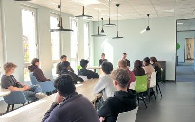 Unsere Schülerfirma trifft das Startup lilablau